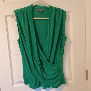 MIX women’s green wrap top